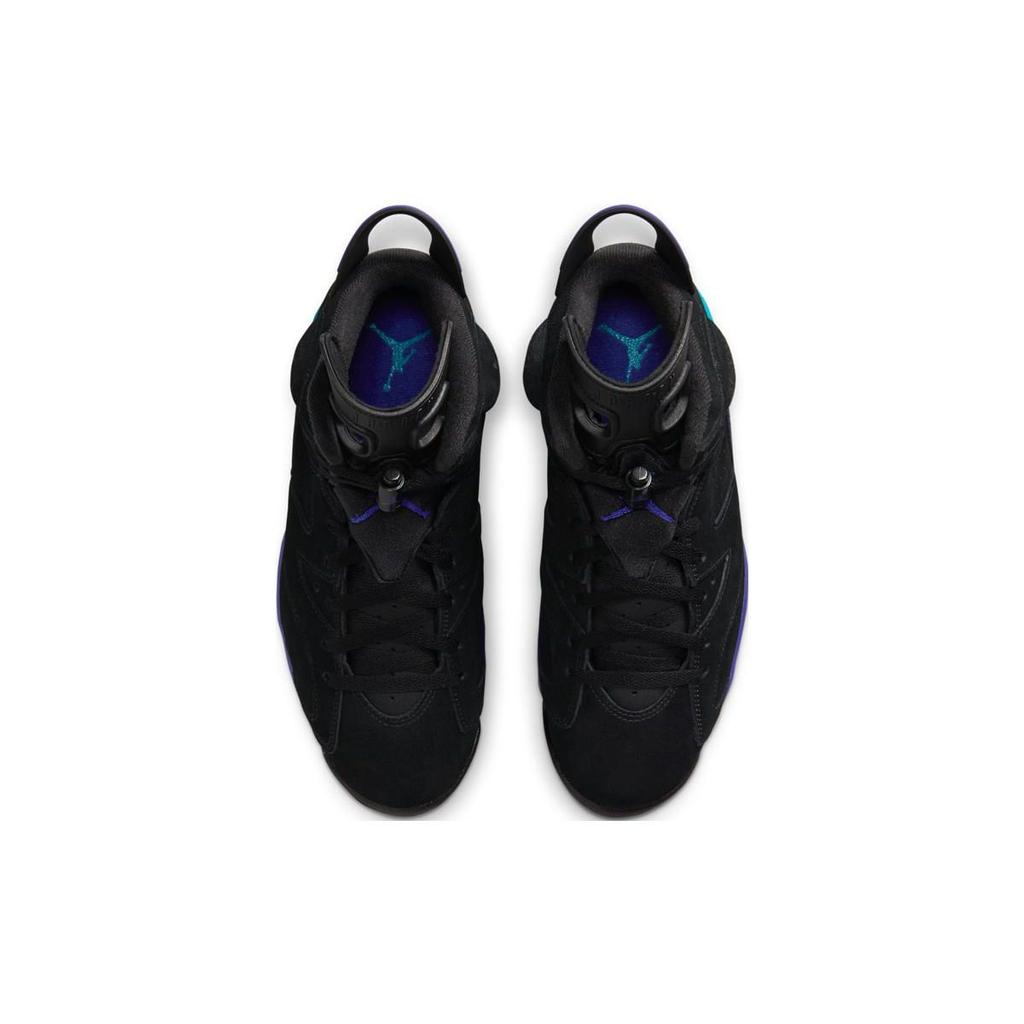 Мужские кроссовки Air Jordan 6 Retro Aqua черные Bright-Concord Aquatone CT8529-004