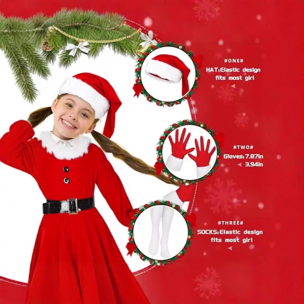 Новое Рождественское Взрослое Платье Платье Елка Платье с Длинным Рукавом Юбка Рождественский Костюм для Сценического Выступления