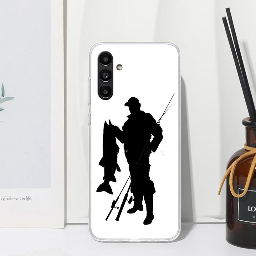 Hunting Fishing Man Phone Case For Samsung Galaxy A17 A37 A57 A16 A26 A36 A56 A15 A25 A35 A55 A14 A24 A34 A54 A13 A23 A33 A53 A0