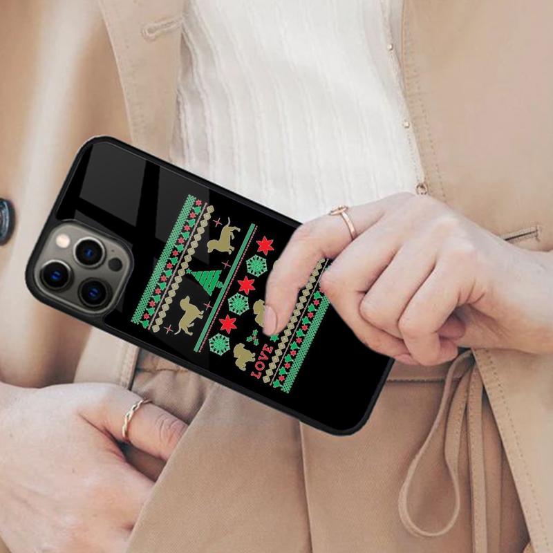 Dachshunds Christmas Sweater Magnetic Phone Case For APPLE iPhone 17 Air 16 14 13 12 Pro Max 15 Plus Charge MagSafe Cover