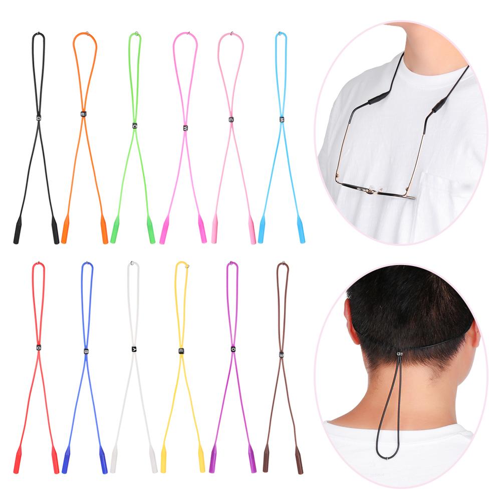 Durable Silicone Anti-Slip Glasses Chain Neck Cord Glasses Strap Eyeglasses Rope Eyewear Lanyard