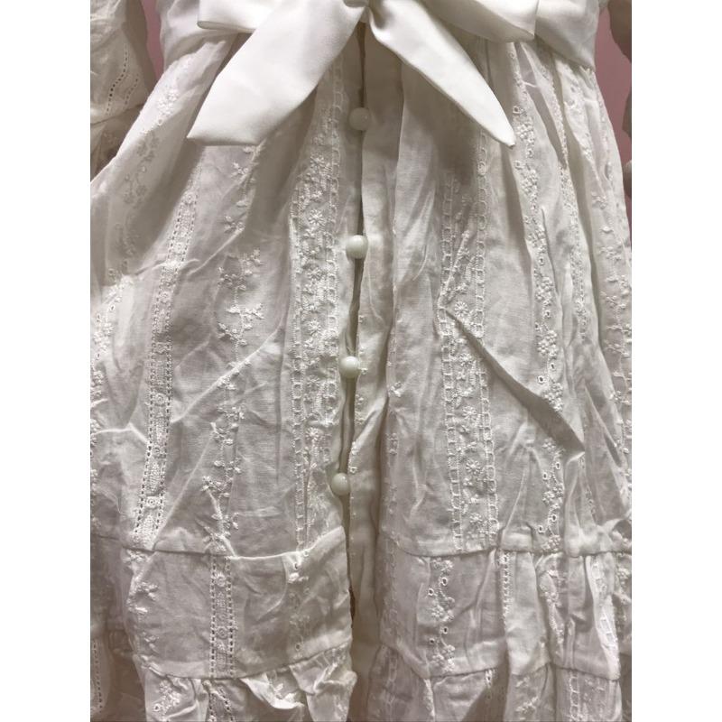 Women's Summer V-neck Long-sleeved Sweet Lace-up Ruffle Short Dresses