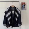 Long Triangular Knitted Shawl Thicken Stripe Scarf Simple Winter Cashmere Scarves  Women/Men