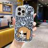 Phone Case: 2D flat design suitable for iPhone 18 17 16 15 14 13 Pro protective case, couple style, cool and cheeky look, Christmas and Halloween gift