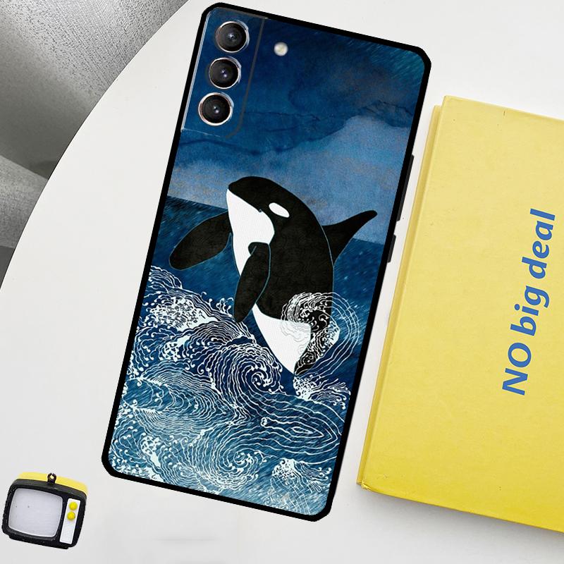 Чехол для телефона Косатка Орка для Samsung Galaxy S25 Ultra S21 S22 S23 S24 Ultra S9 S10 S20 Plus S25 FE