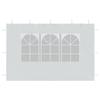 Party Tent Side Walls 2 pcs with Windows PE White