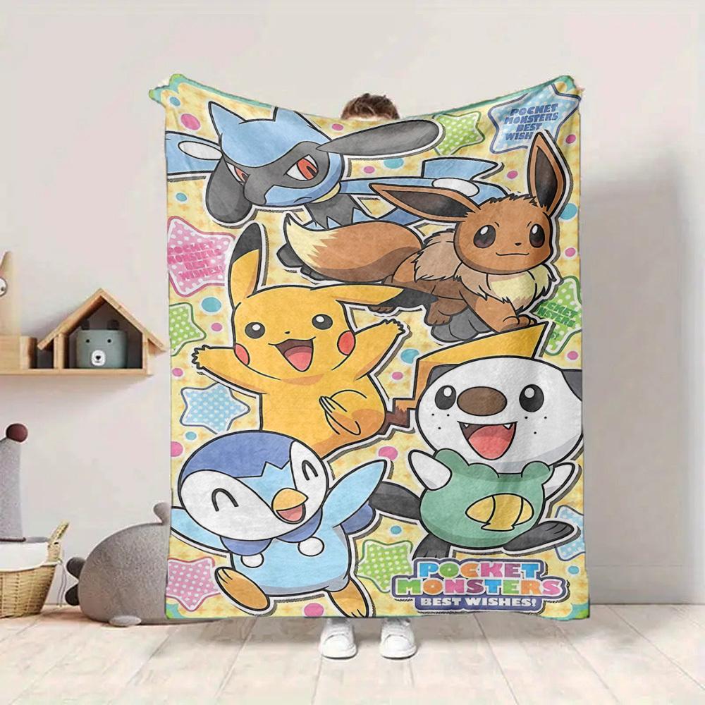 1 шт. Плед Покемон Легкий Фланелевый Плед Плед для Дивана, Кровати, Путешествий, Кемпинга, Гостиной, Офиса, Дивана