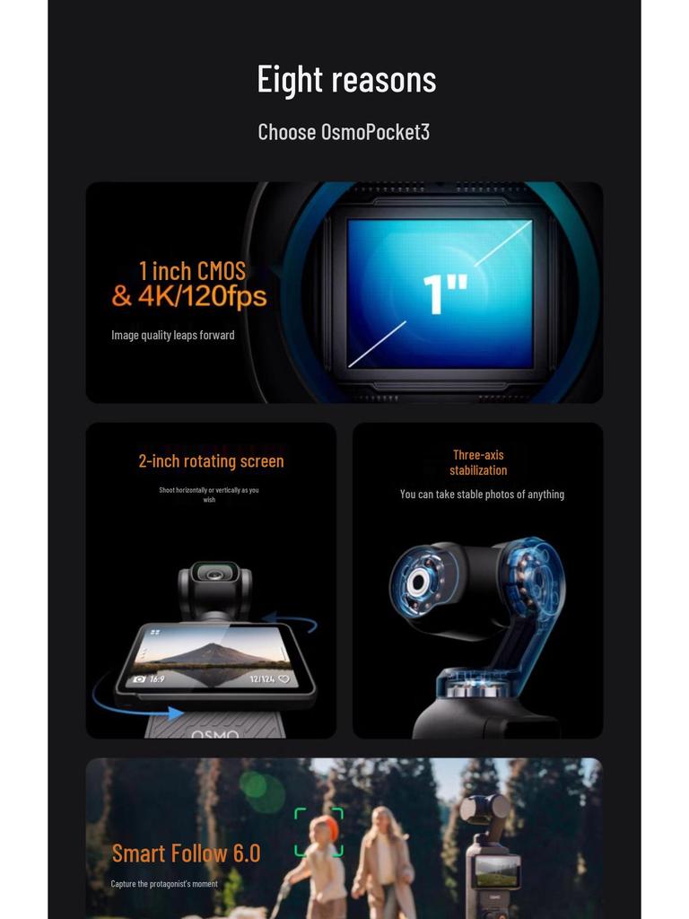 DJI Pocket 3 Handheld HD Gimbal Vlog Camcorder