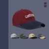 New personalized fashion trend baseball cap men's letter embroidery retro color matching casual sunshade cap women