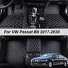 Custom Made Leather Car Floor Mats For VW Volkswagen Passat B8 2017 2018   Carpets Rugs Foot Pads