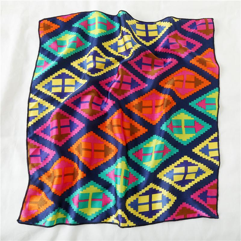 50 * 50 см шелковые шарфы весна и осень универсальное украшение профессиональные маленькие квадратные шарфы защита шеи связывающая сумка