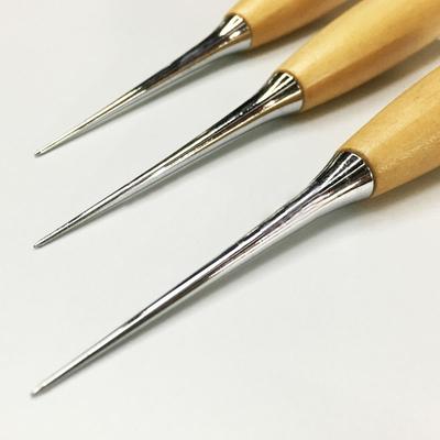 Набор инструментов для шитья кожи Шило с деревянной ручкой Инструменты DIY Шило для шитья кожи Игла Инструмент для пробивания отверстий в коже Инструмент для ремонта палаток и обуви