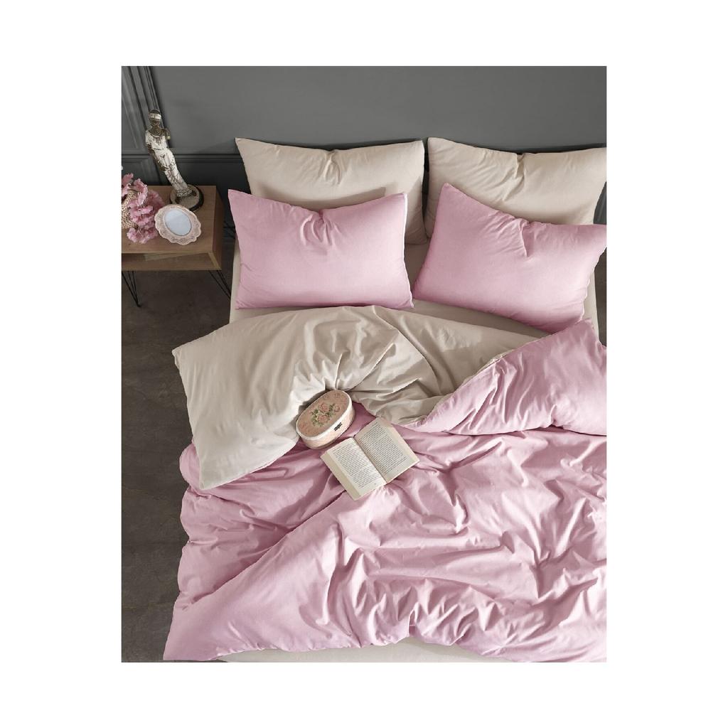 Двойной комплект пододеяльников с простынями | Антрацитовый черный | хлопок