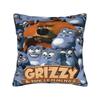 Гриззи и лемминги Мультяшные наволочки Мерч Мягкая наволочка для подушки Декоративная наволочка для подушки Домашний декор Молния Несколько размеров