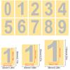 10 шт. для знаков, дверей, домашнего адреса, двора, сада, декора, светоотражающие наклейки с номерами почтовых ящиков