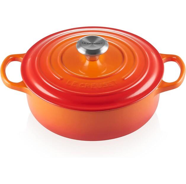 Жаровня Le Creuset Signature Gourmet круглая 24 см духовка красная 3,2 л (21179240902430)