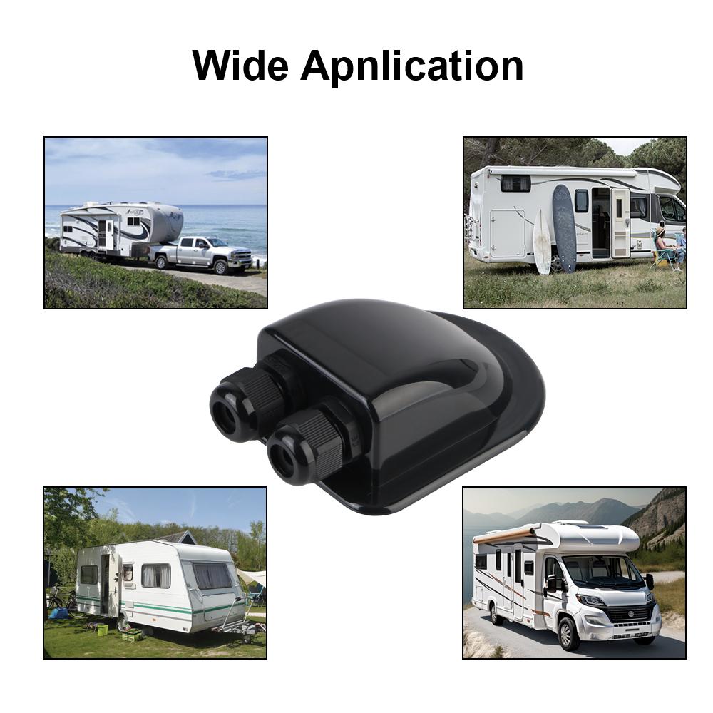 Двойной вход для проводов на крыше, распределительная коробка для солнечных батарей, аксессуары для автофургонов, яхт, караванов, держатель для кабельного разъема, кабельный ввод, сальниковая коробка