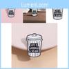 Trendy Cartoon White Trash Can Style Metal Badge Brooch For Unique Fashion Accessories