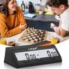 LEAP PQ9917 Chess Clock Digital Chess Timer for Board Game and Chess Timer with Bonus Delay Count Down up Alarm Black/Orange3