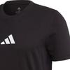 adidas Мужская футболка с коротким рукавом, удобный пуловер с круглым вырезом, спортивная, топы, черная FN1730