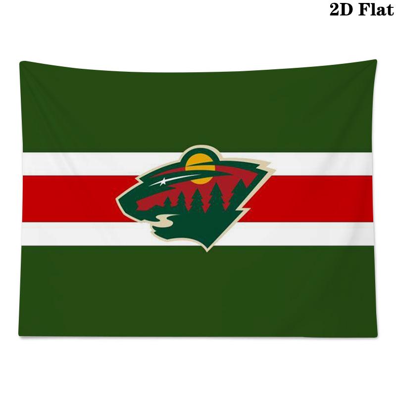 Minnesota wild Logo Wall Tapestry Aesthetic Wall Hanging Printed Fabric Blanket Decorative Tapestries for Bedroom Living Room Home Decor