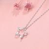 Stars Haunt Diamond Necklace Korean Version Simple Pendant Niche Design Clavicle Chain Ins Wind