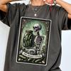 Pickle Tarot Vintage T Shirt Gift Pickle Lover, Pickle Jar Shirt Funny Gift for Her Tarot Card Tee, Pickle Sweatshirt, Tarot Skeleton Tshirt