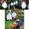 Whimsical White Ghost Hanging Decoration For Spooky Haunted House Halloween Decor