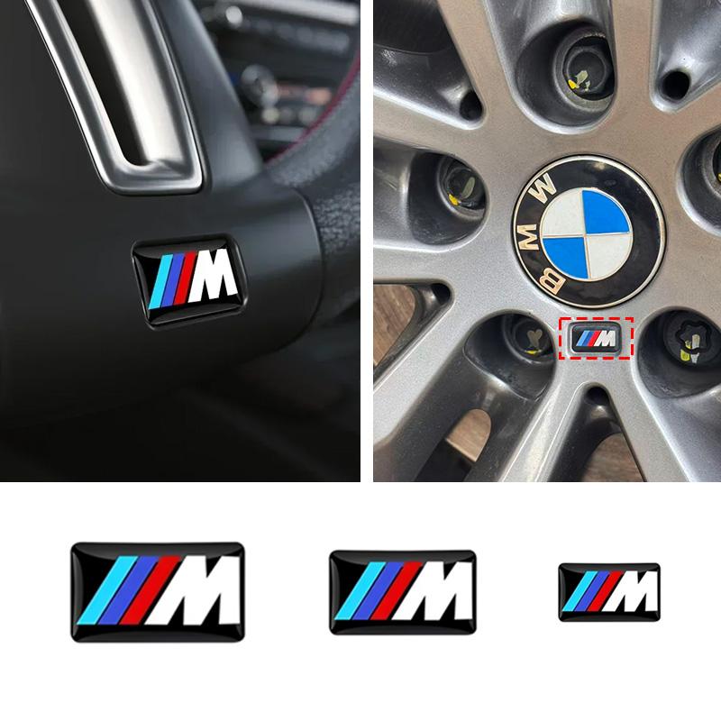 Car Sticker Steering Wheel Hub Decals For BMW M Performance E36 E60 E90 X2 X1 X3 X5 E46 E39 E70 M3 M5 M6 G20 G30 E93 Z3 Z4 f90