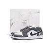 Air Jordan 1 Нескользящее Покрытие Низкие Винтажные Баскетбольные Кроссовки Унисекс Черно-Серые 553558-152(Team15-SBOX)