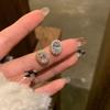 Серьги из серебра 925 пробы для женщин Минималистичный дизайн Вдохновленные голубиным яйцом Изящные пусеты Стильные ювелирные изделия Подарок