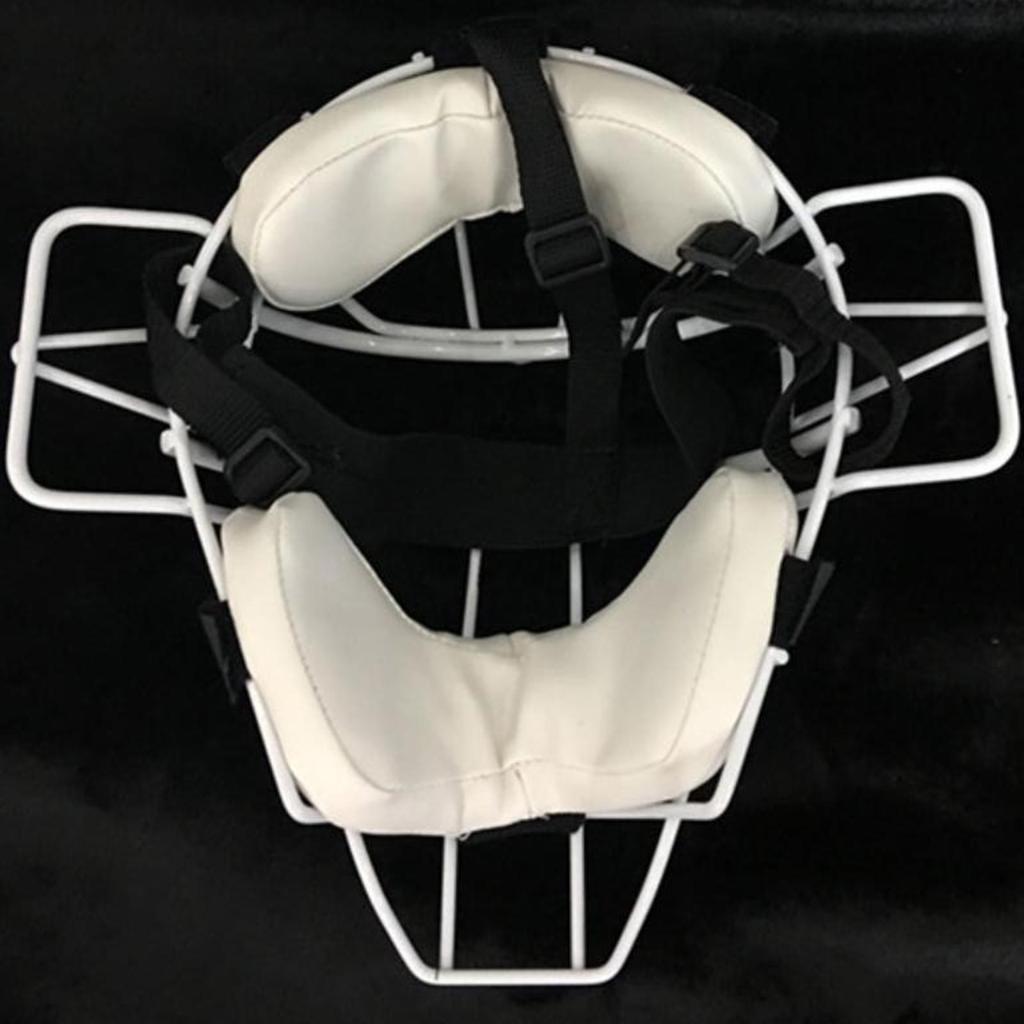 Adult Baseball Catcher Headgear with Shock Absorbing Face Protector