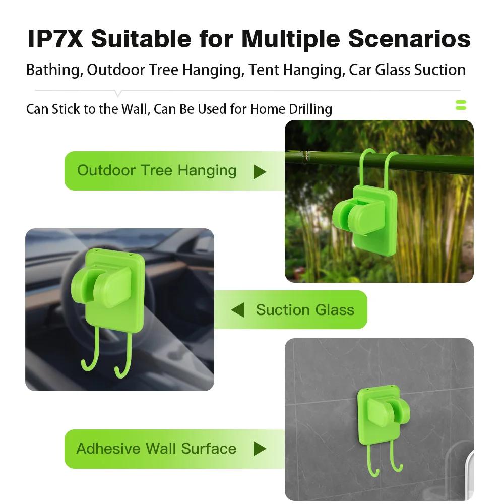 Кемпинговый душевой насос, комплект для душа на открытом воздухе, походный душ с полноэкранным интеллектуальным цифровым дисплеем, регулируемый комплект для душа емкостью 6000 мАч