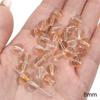 20Pcs Crystal Glass Beads Sunshine Color Loose Space Beads for Bracelet Necklace DIY Jewelry Craft Making Accessories