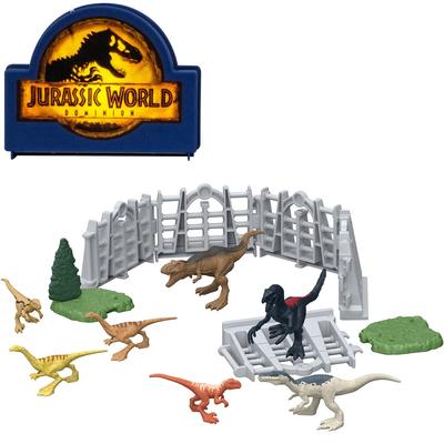 Mattel Набор минифигурок «Мир Юрского периода: Новые доминаторы» с кейсом для хранения 4 и HJB15 [Игрушка-динозавр] [Возраст выше]