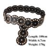 [Gorgeousxx] Retro Creative Disc Leather Belt for Women Simplicity Punk Waist Seal Wearing Accessories