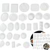 Baby Acc store 33 шт./компл. 1/12 кукольный домик из смолы прозрачная миниатюрная тарелка блюдо кухонная посуда игрушка