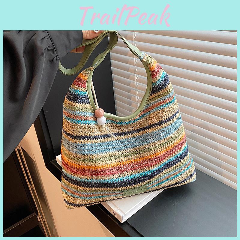 Красочная модная сумка-тоут большой вместимости для женщин, идеально подходящая для пляжного отдыха