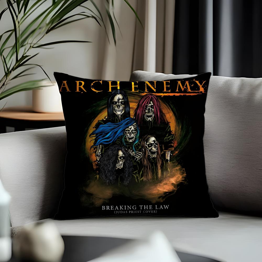 Fashion Aarch Enemyew Cushion Cover Antidustmite Pillowcase Invisible Zipper Silky Short Plush Sofa Cushion Cover