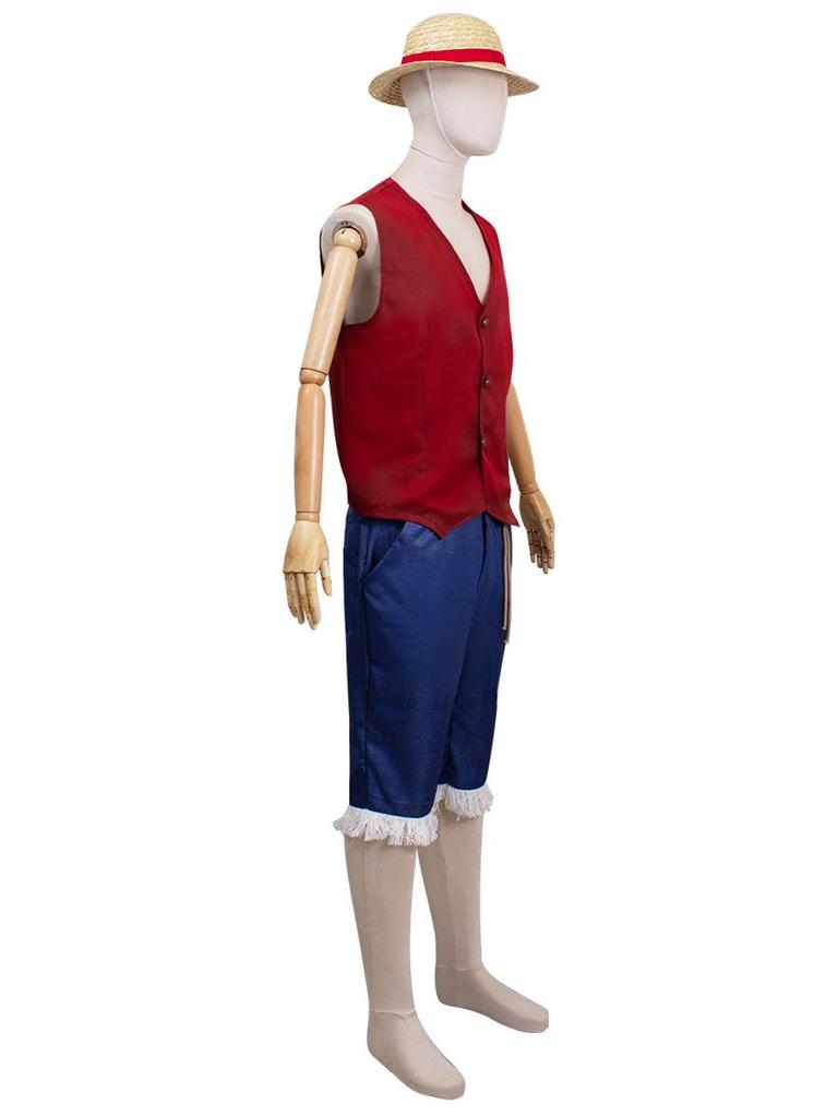 Костюм для косплея One Piece Luffy Live-Action для взрослых и детей
