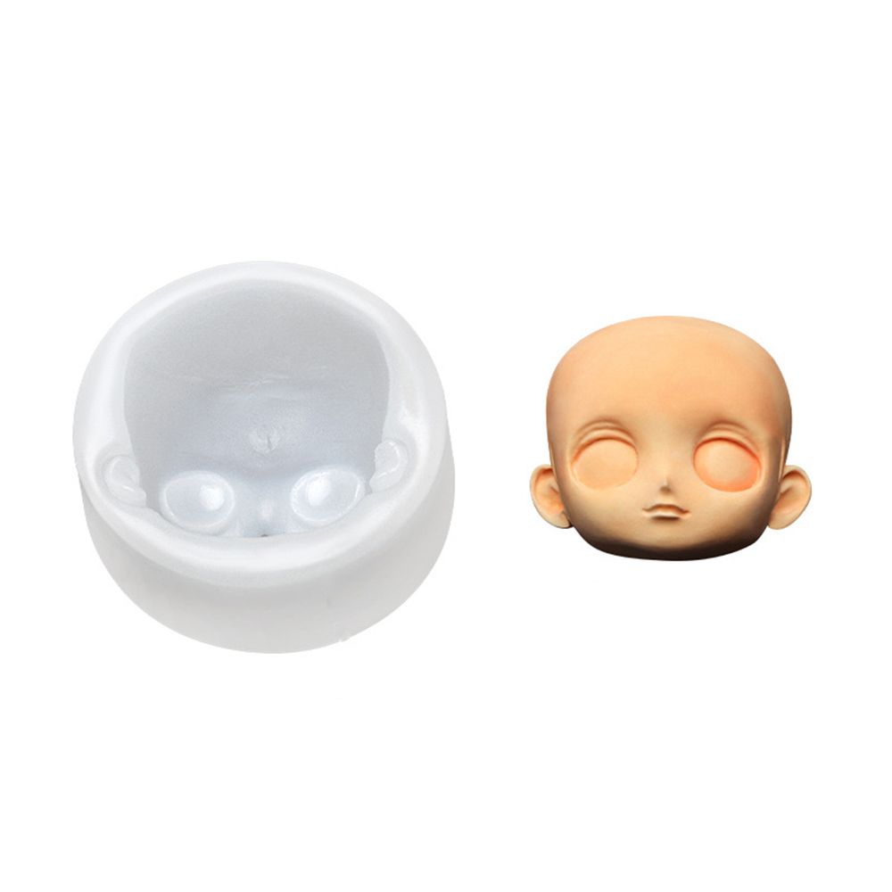 Аксессуары для модификации кукол Q-версии, силиконовые формы для лица младенца, глиняная голова, 3D-форма для лица Sculpey