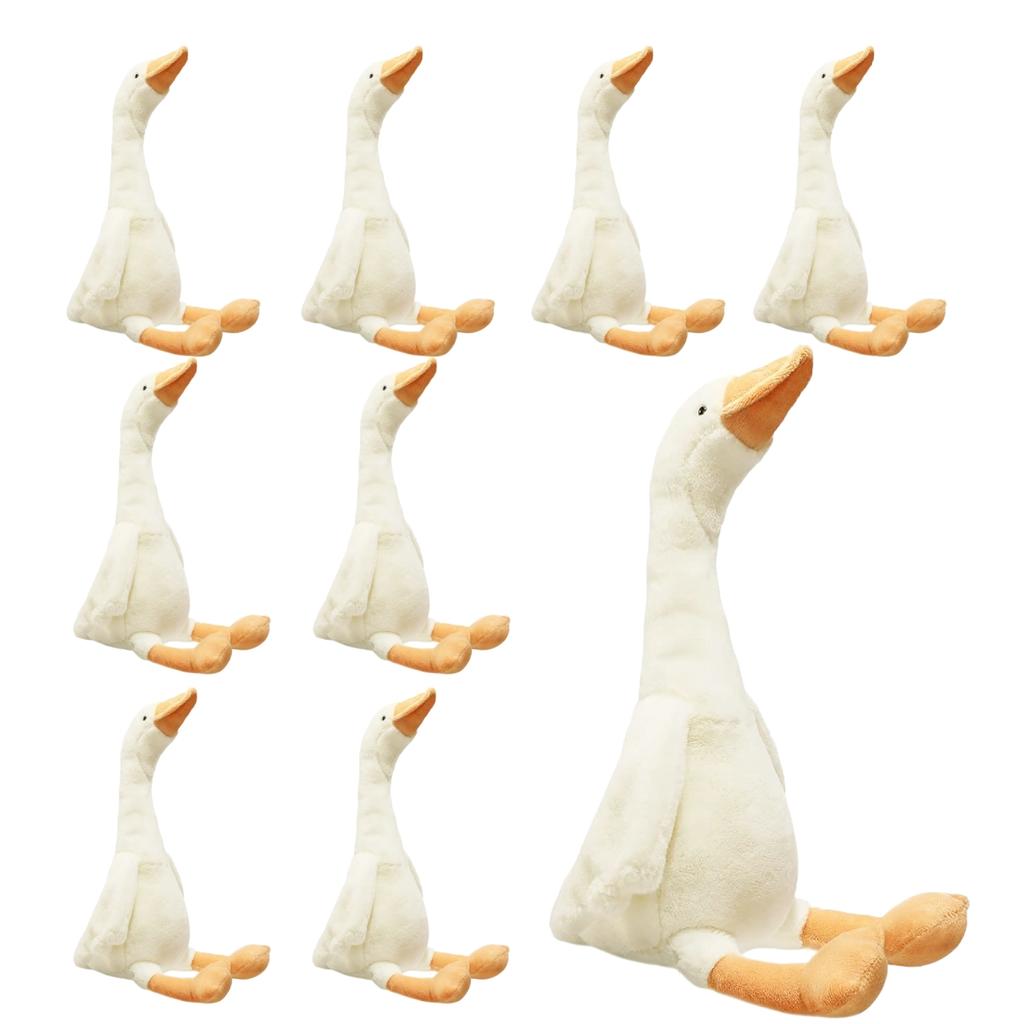 6-12PCS One Silly Goose Party Favors 9.8IN Goose Stuffed Animal Plush Toy for Birthday Decoration Baby Shower Party Gifts