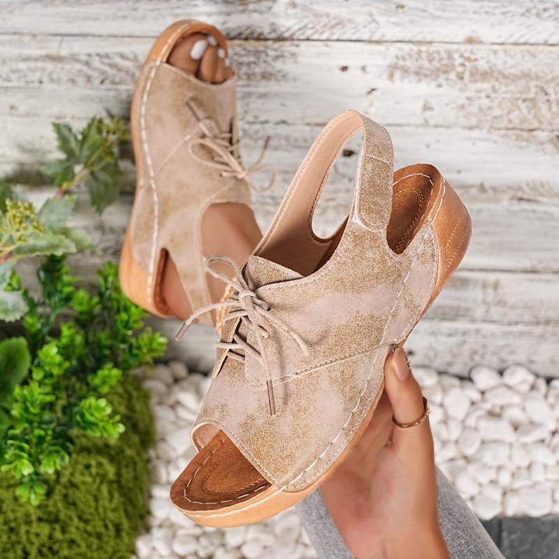 Сандалии большого размера с цветными блоками. Женские туфли на толстой подошве. Туфли на танкетке. Пляжные шлепанцы на липучках и шнуровке.