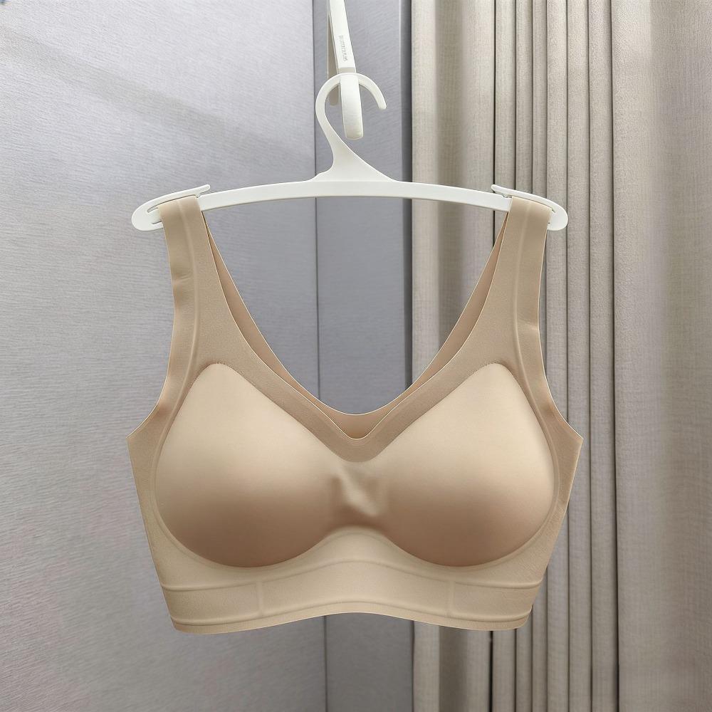 Gel-feel Seamless Bra Women Push Up Bralette Underwear Wireless Female Lingerie Fashion Letter Pattern Bras