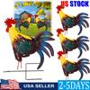 Metal Rooster Garden Decor Statue Iron Chicken Yard Art Sculpture Outdoor Furnishing Artwork Craft Gifts For Garden Decoration