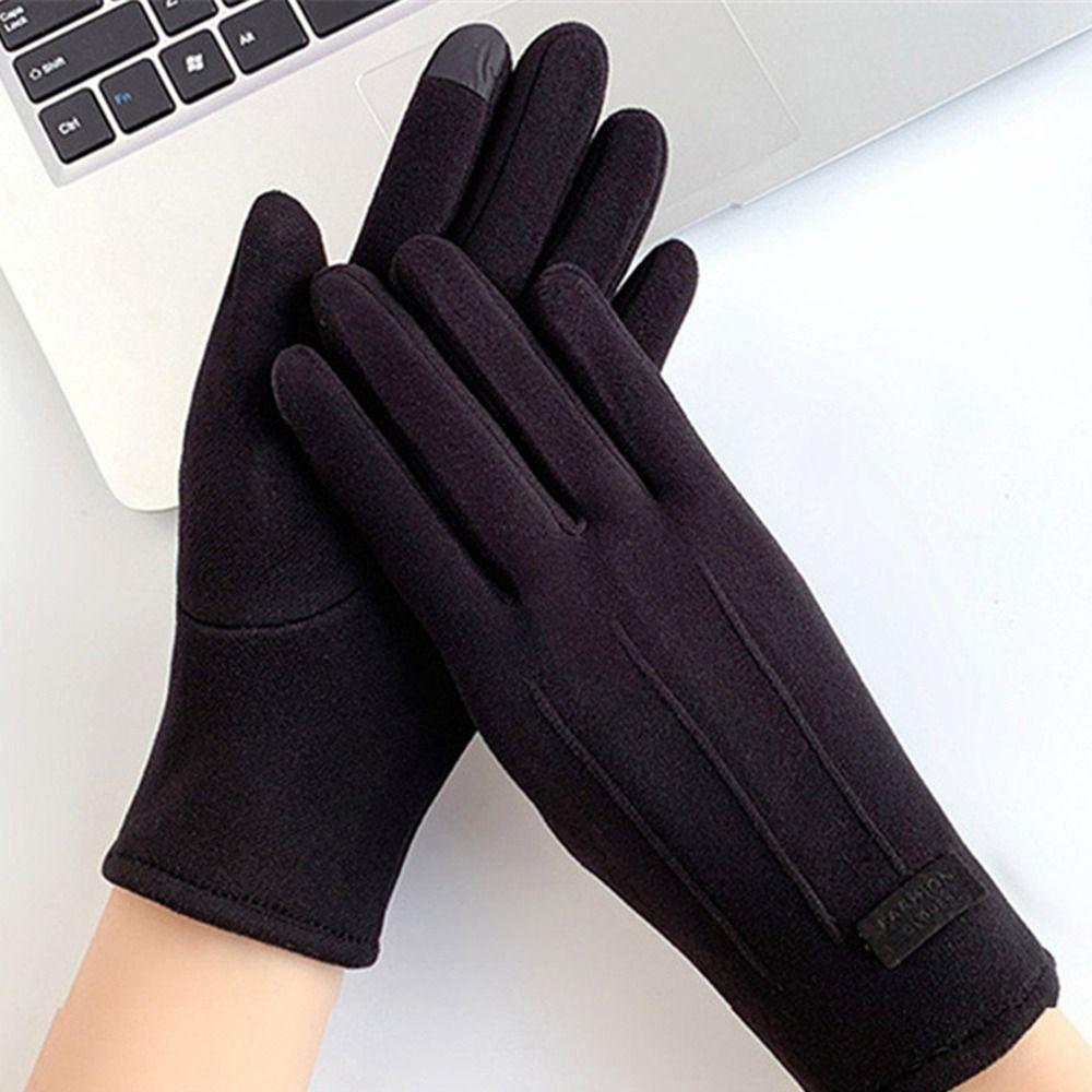 Спортивные сенсорные перчатки для езды на велосипеде, зимние, ветрозащитные, холодостойкие, с полными пальцами