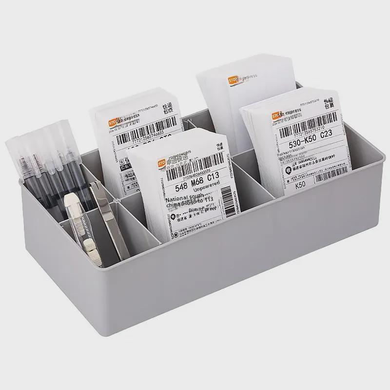 Многосекционный стеллаж для хранения заказов экспресс-доставки для настольной логистики и организации офиса