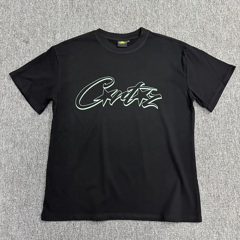 Cor Basic Series Short Sleeve T-Shirt Phantom Letter Print Couple Style Loose Fit Tee