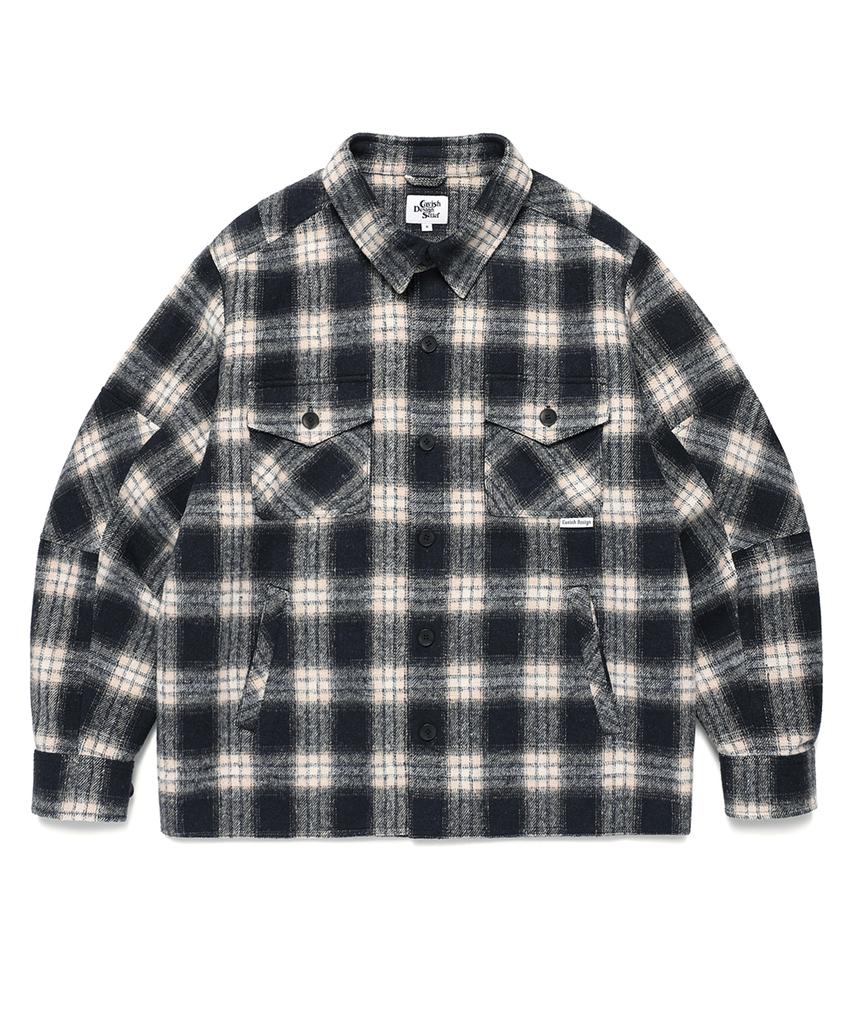 CAVISH Check Shirt Jacket Navy(Cv2Efuw320A)