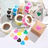 500pcs Colorful Heart Shaped Stickers - Waterproof, Removable, Perfect For Birthdays, Confessions, Weddings, Birthdays, Valentine's Day DIY Labels